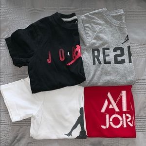 LOT of 4 Air Jordan Youth T-Shirts